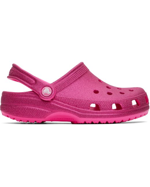 CROCSTM Black Classic Glitter Clogs