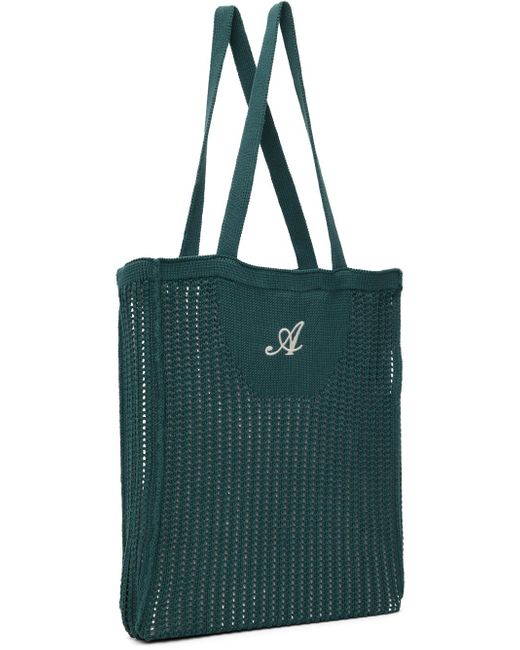 Axel Arigato Green Blue Grid Tote for men