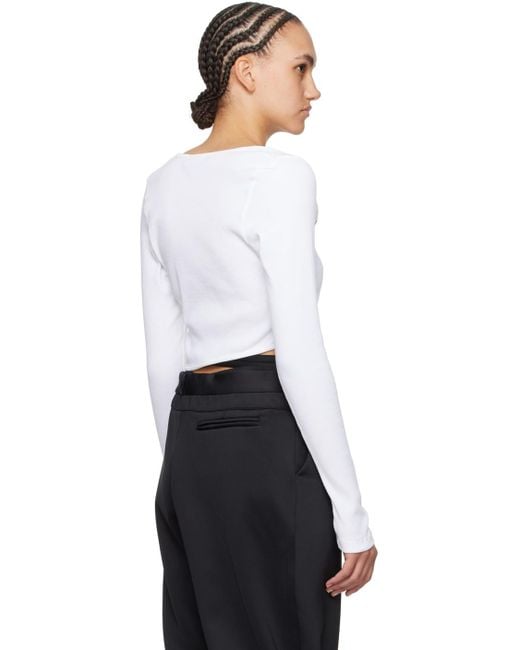 OTTOLINGER Black Asymmetric Long Sleeve T-shirt