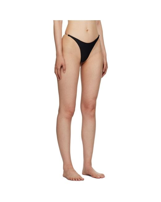 Mugler Black Star Bikini Bottoms