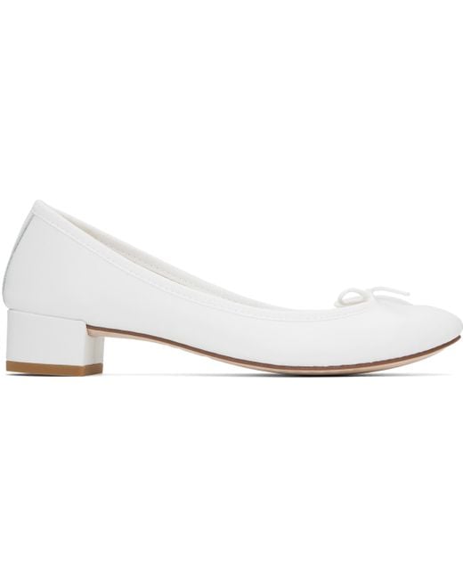 Repetto ホワイト Camille ヒール Black