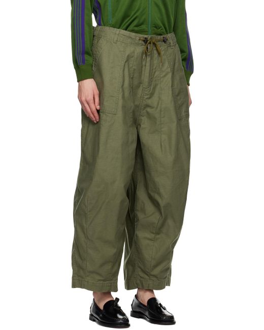 Needles Green Fatigue Trousers