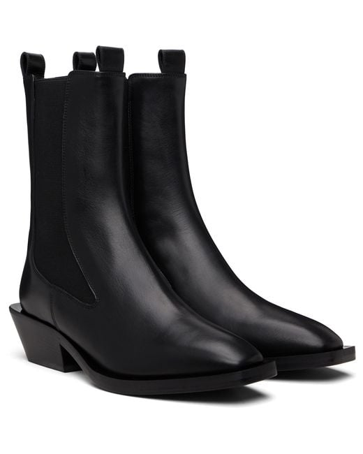 Aeyde Black Luna Chelsea Boots