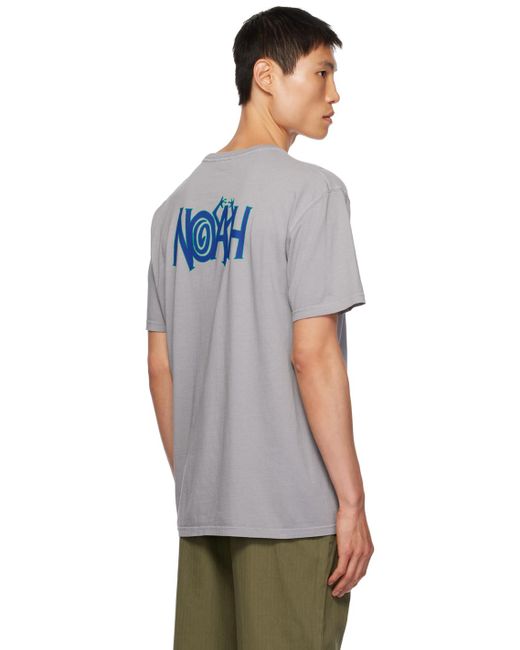 Noah NYC Gray Chaos T-shirt for men