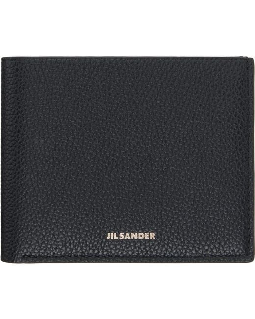Jil Sander Black Bifold Wallet for men