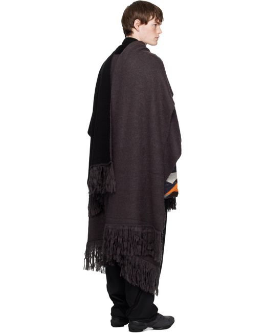Kiko Kostadinov Tarr Throw Scarf in Black for Men | Lyst Australia