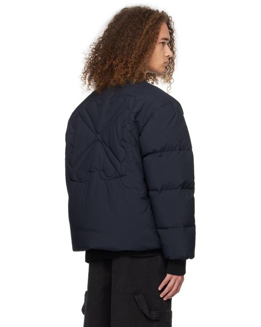 メンズ Off-White c/o Virgil Abloh Off- アロー ダウンジャケット Blue
