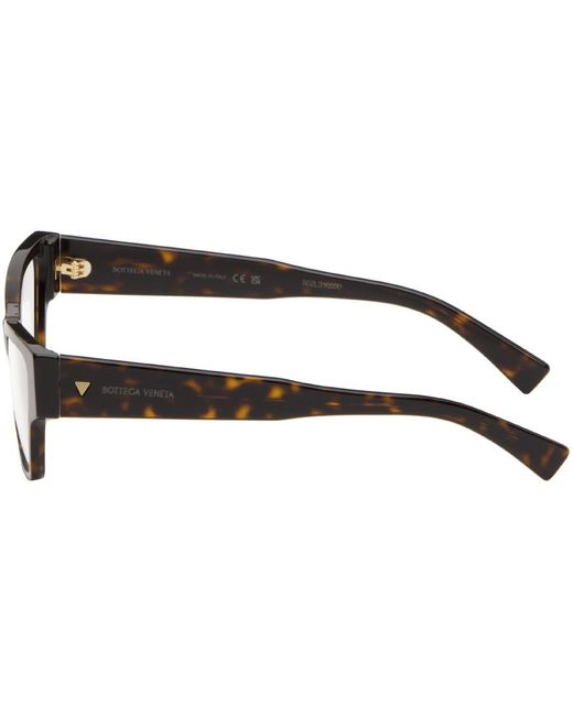 Bottega Veneta Black Cat-eye Glasses
