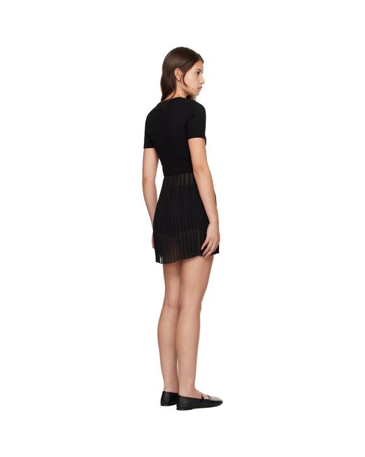 GUIZIO Black Evie Minidress