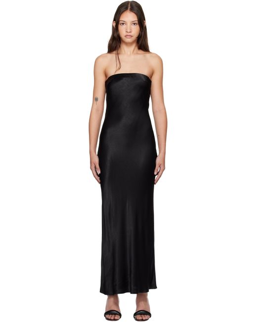 Bec & Bridge Moon Dance Strapless Maxi Dress in Black