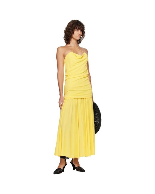 Jacquemus Yellow 'The Abiha' Maxi Dress