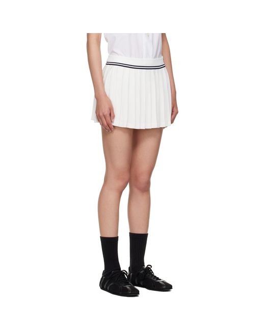 Sporty & Rich Black 'Src' Logo Abigail Miniskirt
