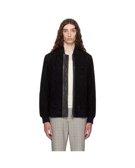 Boss Black Regular-fit Suede Jacket for men