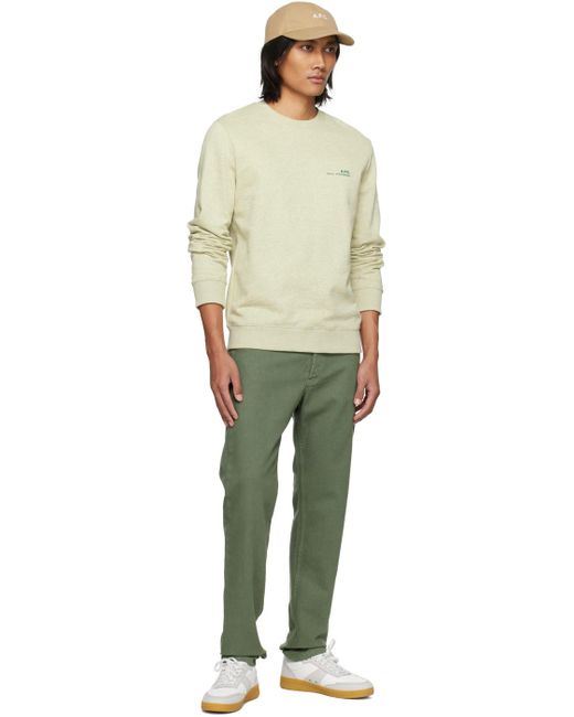 A.P.C. . Green Petit New Standard Jeans for men