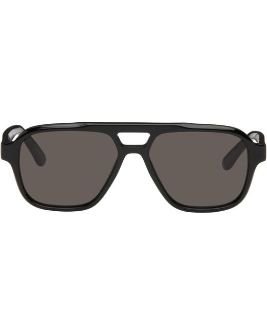 Retrosuperfuture Black Maneval Sunglasses for men