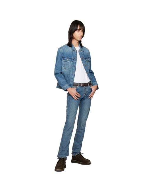 A.P.C. . Blue Petit Standard Jeans for men