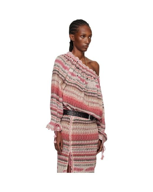 Isabel Marant Red Nalyna Long Sleeve Top
