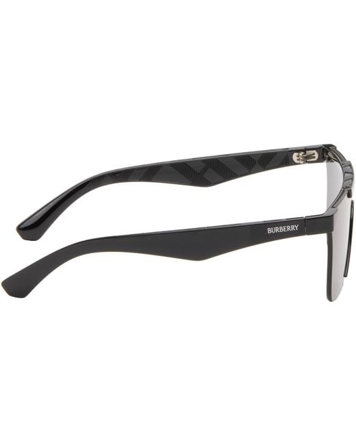 Burberry Black Shield Sunglasses for men