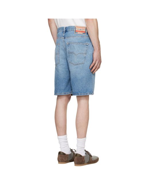 DIESEL Blue Regular-Short Denim Shorts for men