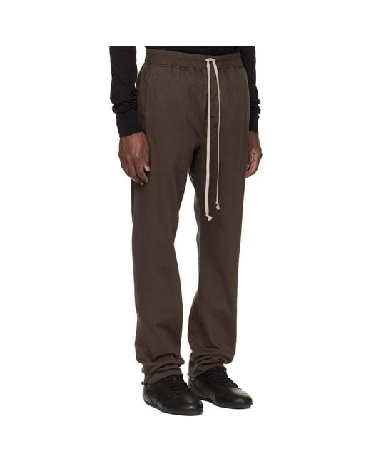 Rick Owens Black Temple Berlin Drawstring Sweatpants for men