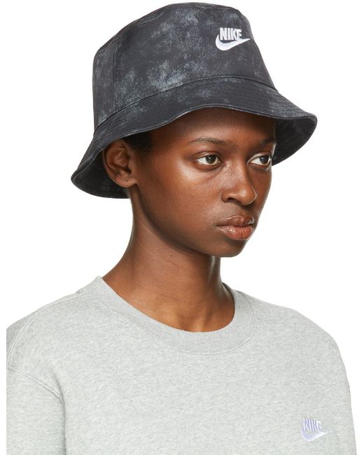 Nike Black Sportswear Tie-dye Bucket Hat | Lyst Canada