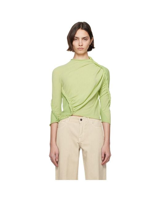 Issey Miyake Yellow Beanstalk Turtleneck