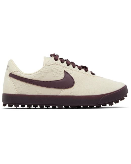 Nike Black Off- & Burgundy Astrograbber Leather Se Sneakers