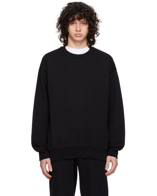 Reigning Champ Black Relaxed Sweatshirt for men