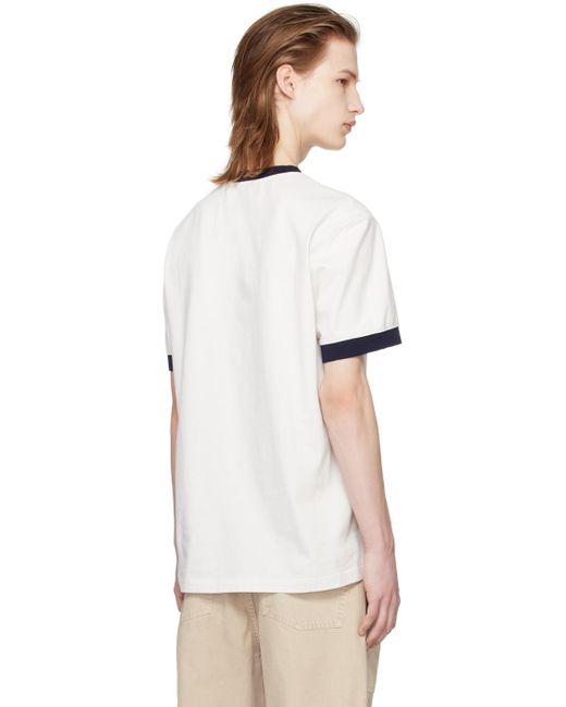 メンズ Golden Goose Deluxe Brand En Goose ホワイト ロゴプリント Tシャツ Multicolor