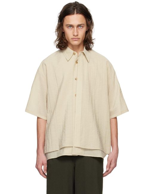 LE17SEPTEMBRE Natural Layered Shirt for men