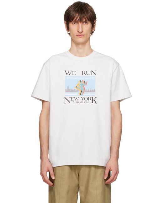 メンズ Alexander Wang ホワイト Marathon Tシャツ White