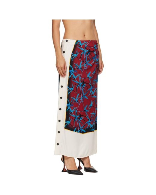 Proenza Schouler Red Anais Maxi Skirt