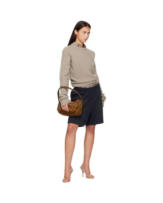 Acne Blue Vintage Fleece Shorts