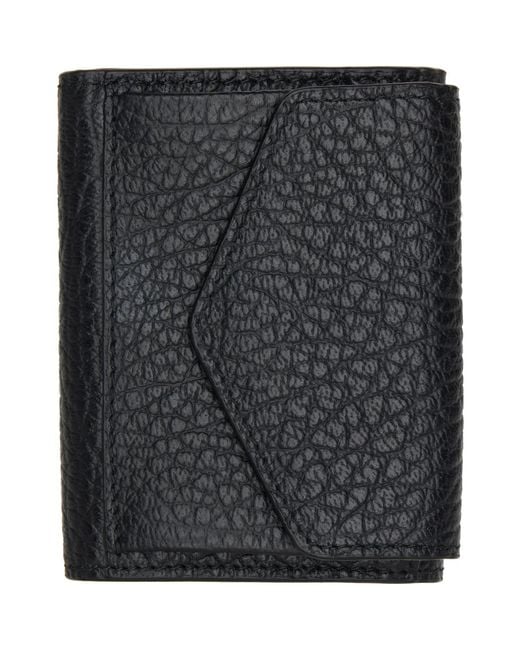 Maison Margiela Black Four Stitches Pocket Wallet for men