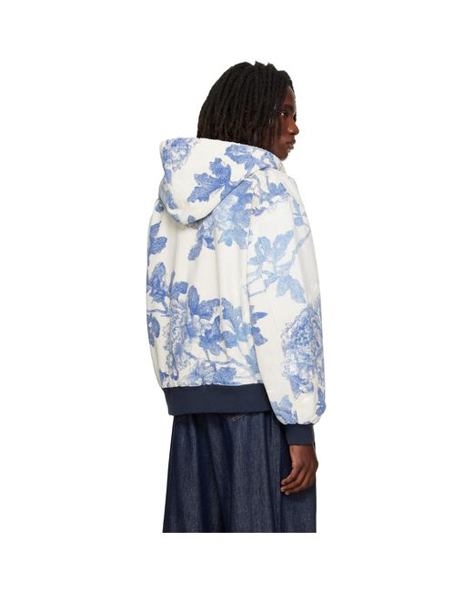 R13 Blue Off- & Relaxed Workwear Jacket for men
