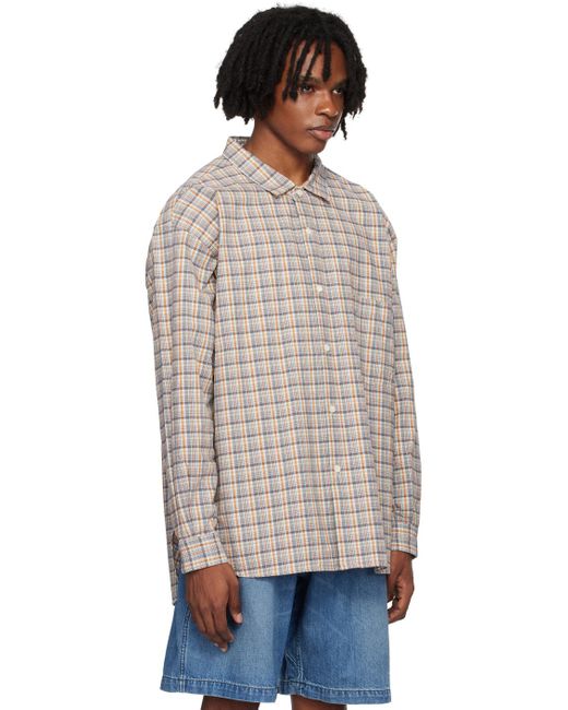 Nanamica Multicolor Euro Check Shirt for men