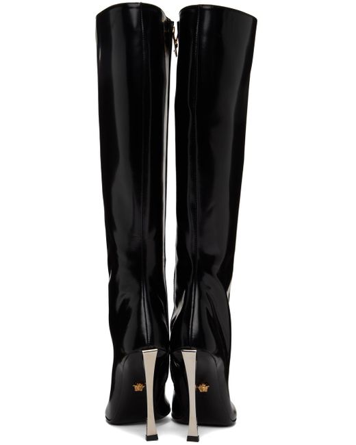 Versace Black Pin-point Boots