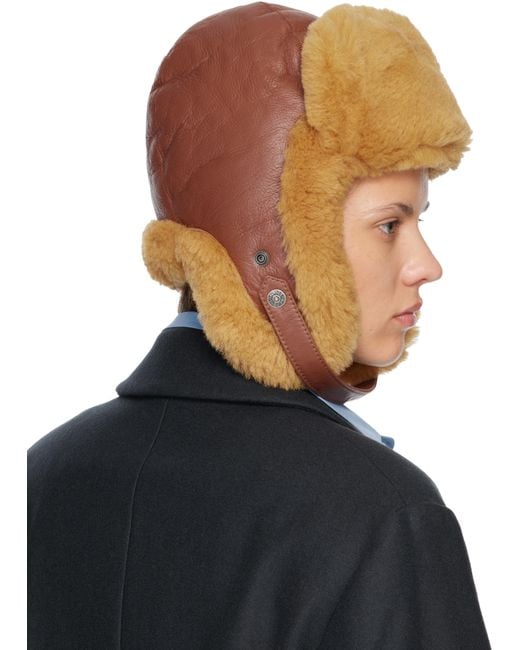 Acne Blue Shearling Hat