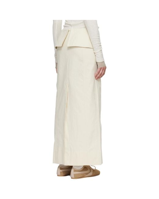 Belle Anna Natural Off- Helia Maxi Skirt