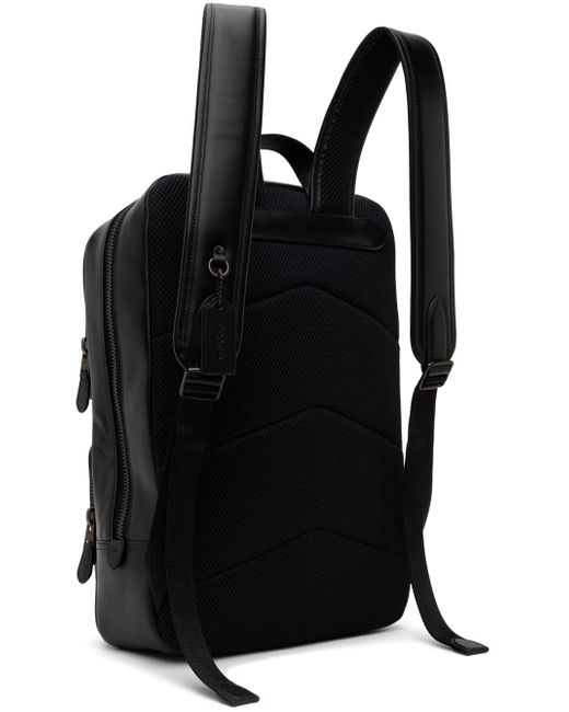 COACH Black & Gray Gotham Backpack for men
