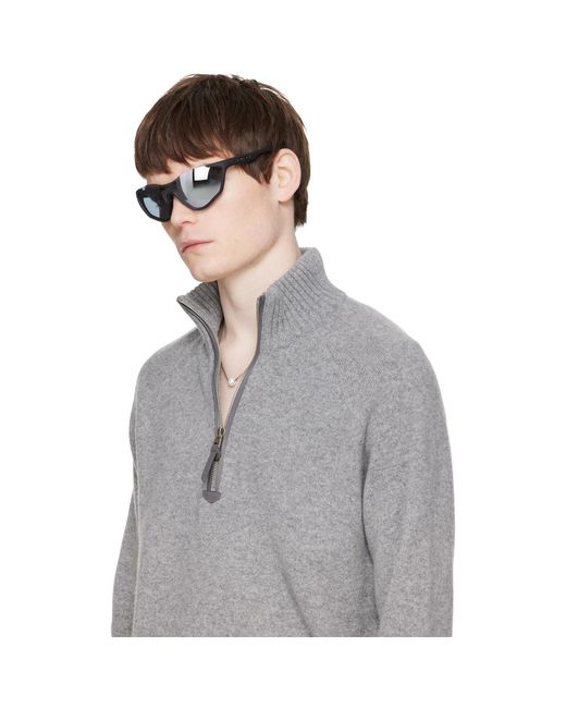 Gucci Black Shield Sunglasses for men