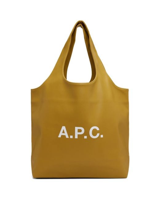 A.P.C. Metallic Khaki Ninon Tote for men