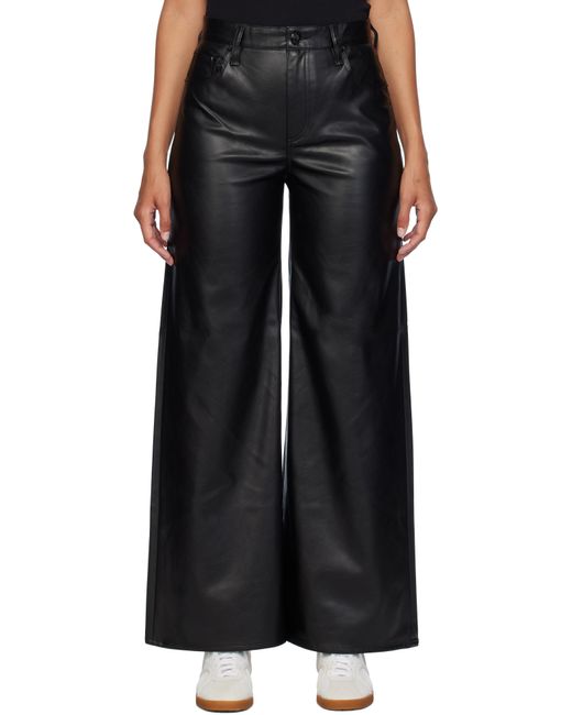 Rag & Bone Black Sofie Faux-Leather Pants