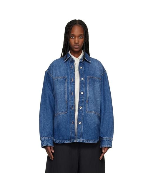 Studio Nicholson Blue Paso Denim Shirt