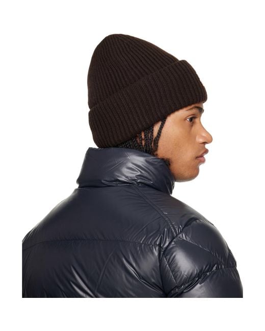 Moncler Black Wool & Cashmere Beanie for men