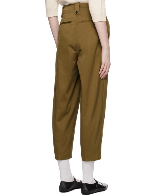Margaret Howell Green Cropped Trousers