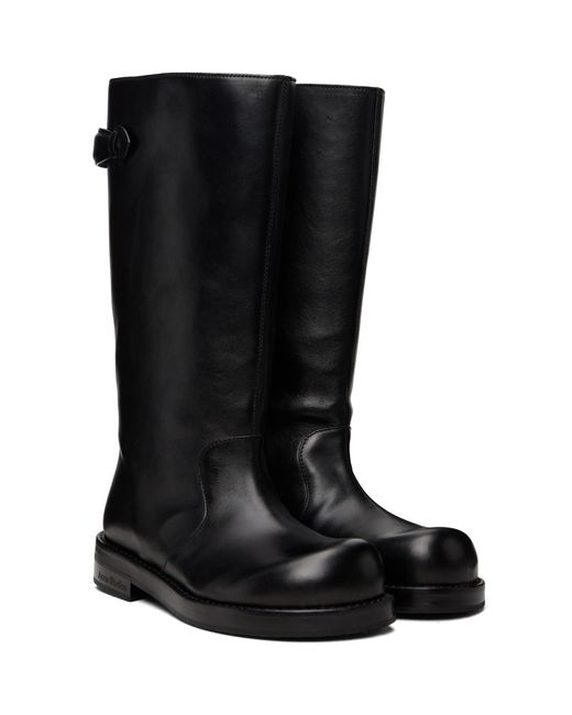 Acne Black Leather Boots