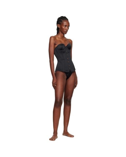 Agent Provocateur Black Mercy Satin Corset