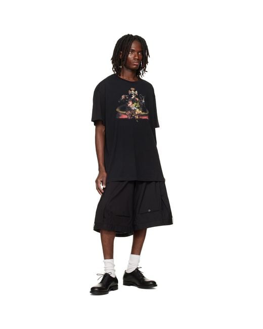 Vivienne Westwood Black Still Life Orb Oversized T-Shirt for men