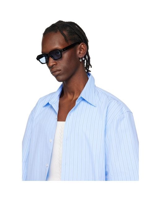 Retrosuperfuture Black Caro Sunglasses for men